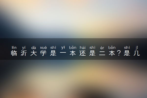 本碩連讀的二本大學(xué)_臨沂大學(xué)是一本還是二本_山東有哪些大學(xué)是二本