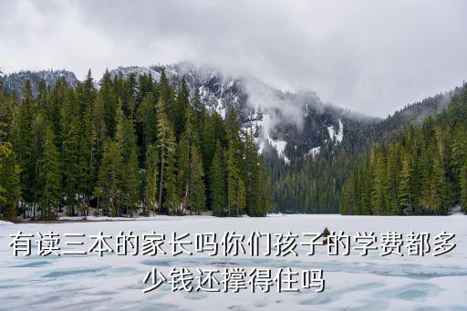 有讀三本的家長嗎你們孩子的學費都多少錢還撐得住嗎